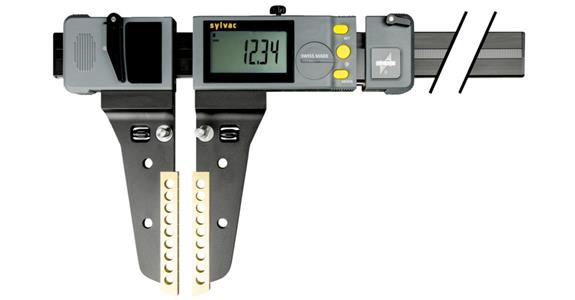 Dig. workshop callipers 0-1,545 mm, lightweight, w. data output