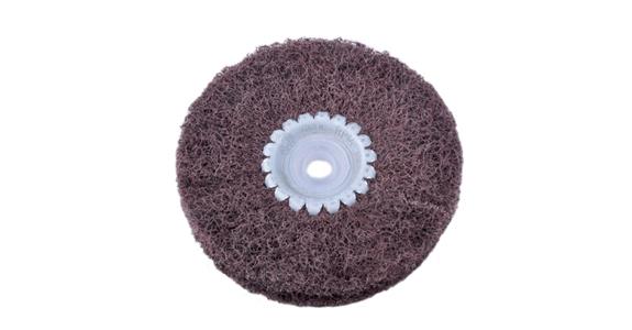 Abrasive fleece satin finishing ring coarse dia. 100mm drilling dia. 10mm W=23mm