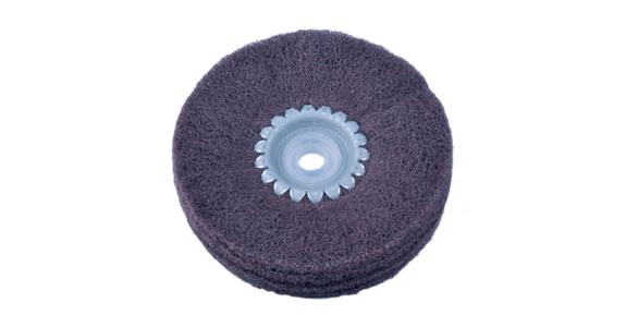 Abrasive fleece satin finishing ring fine dia. 100mm drilling dia. 10mm W=30mm