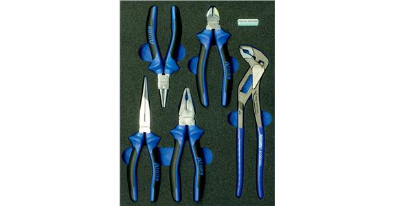 Pliers set 5 pcs OPT-I-STORE insert 260x345x30 mm