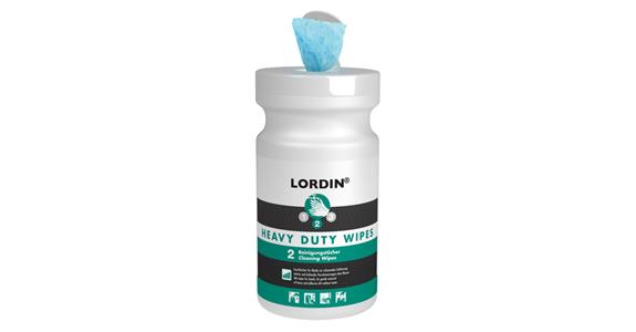 Čisticí utěrky Lordin® Heavy Duty Wipes, tuba, 80 ks