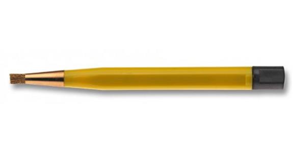 Hand scratch brush brass, length 120 mm, diam. 4 mm