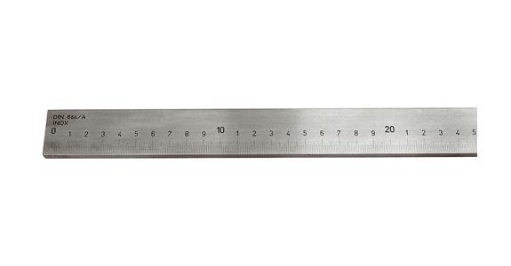 Inspection rule DIN866/A lasered 1/1 mm graduation normal steel L=4000 mm