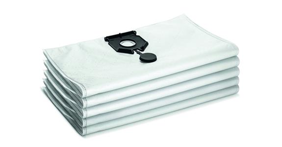 Fleece filter bags dust class M 5 pieces 40-50 litres