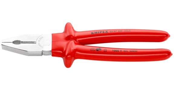 KNIPEX combination pliers chrome-plated dip-insulated, VDE tested 200 mm